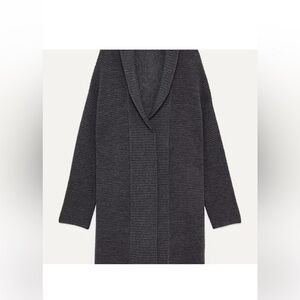 Babaton Aritzia Charcoal Gray Matt Cardigan Sweater